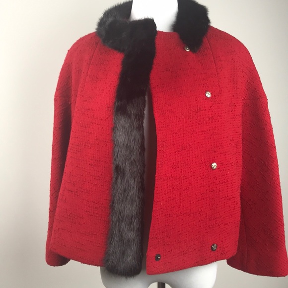 Parkmoor New York SZM Wool Boucle & Mink Coat - Picture 3 of 7